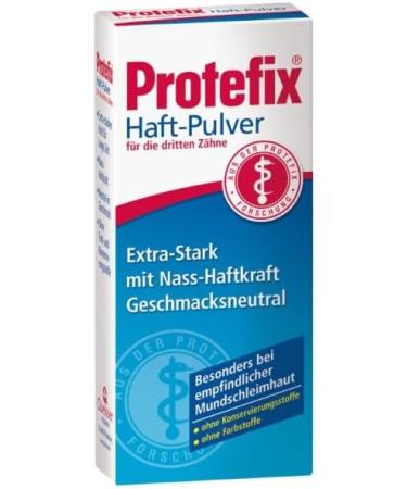 Protefix Adhesive Powder 50g - Secure Denture Adhesive for Strong Hold | 1381004 - Buy Online on GoSupps.com