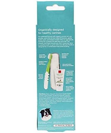 RADIUS Organic Dog Toothbrush & Toothpaste Kit - Non-Toxic, Firm Bristle, Dental Care for Adults - Buy Online on GoSupps.com