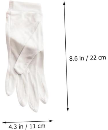 DOITOOL 1 Pair Grooming Gloves Moisturizing Mittens Knit Mittens Multi-Function Moisturizing Gloves Mittens Kids Hand Nighttime Gloves Jewelry Silk Sun Protection White - Buy Online on GoSupps.com