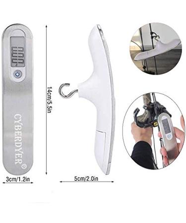110 lbs Digital Bow Scale | Recurve Archery & Hunting Poundage Scale with LCD Display (Silver) - Buy Online on GoSupps.com