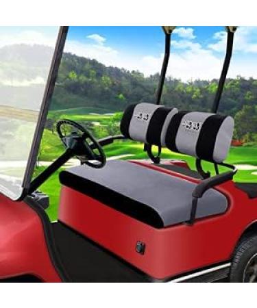 10L0L Golf Cart Seat Covers for Yamaha, Club Car, E-Z-GO - Washable Breathable Mesh Cloth - Black+Gray - Buy Online on GoSupps.com