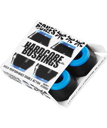 Bones Wheels Hardcore Black / Blue Skateboard Bushings - Includes 4 Pieces - Soft