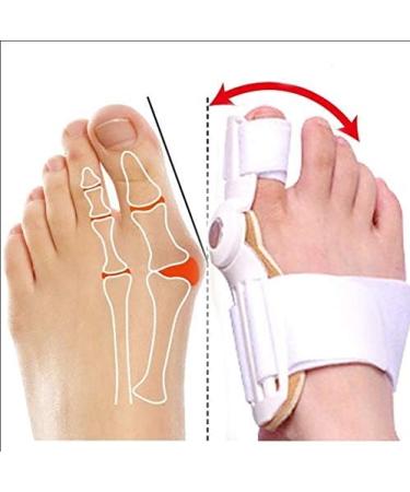 DUORUI 2 PCS Bunion Corrector Kit - Toe Separators, Pads & Splitters for Women and Men - Big Toe Straightener - White - Buy Online on GoSupps.com