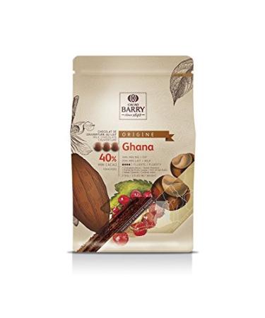 Cacao Barry - Ghana 76% Origin Milk Chocolate Couverture Pistols 2.5 kg