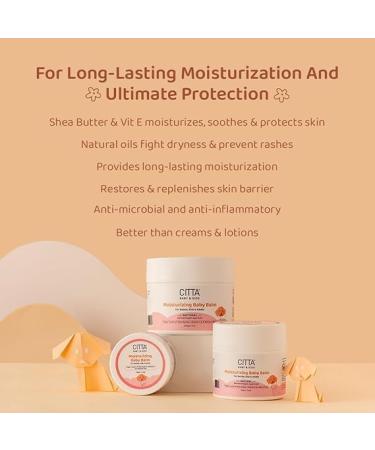 CIT_TA Moisturizing Baby Balm - Nourishing 8 Natural Oils & Shea Butter for Dry & Sensitive Skin | 100 gm | Ideal Baby Moisturizer - Buy Online on GoSupps.com