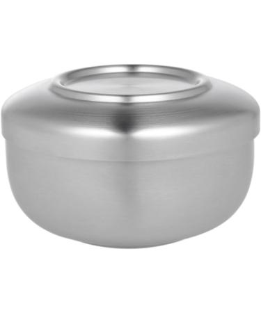 Beavorty 2-Pack Razor Soap Peel with Lid & Shaving Brush Holder | Premium Shaving Soap Bowl | Silver 11x11x6.5 cm - Ideal for Smooth Shaving - Buy Online on GoSupps.com