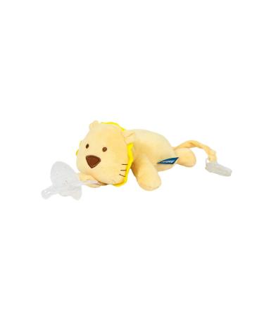 Lion pacifier holder plush toy not included removable pacifier
