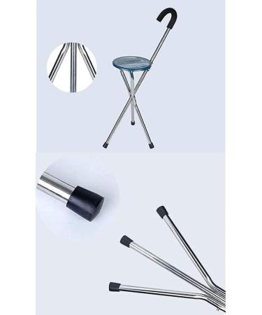 Walking Stick with Seat Folding Canes Seat Crutch Stool Abs Engineering Plastic Panel Handle and Foot Pad Triangular Support Design for Elder Gift for Elderly Gift Innovate - Buy Online on GoSupps.com