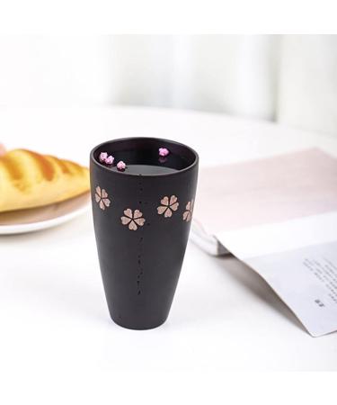 Pzhoais Japanese Bowl Wood Salad Bowl Household Wood Bowl Lacquers Bowl Wooden Water Cup Big Belly Bowl - Buy Online on GoSupps.com