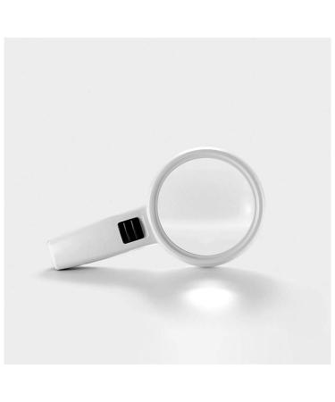 Magnifying Glasses Educational Hobby Magnifiers 30 Times Hand-Held Magnifying Glass Craft 100 High-Definition Lights High-Powered Elderly 20 Reading Comfortable Anniversary