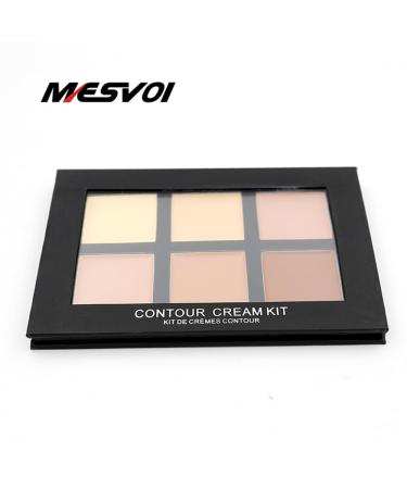 6 Color Contour & Highlight Makeup Kit - Medium Cream Contouring Foundation & Concealer Palette (0.02 oz - Buy Online on GoSupps.com