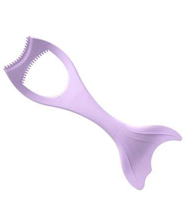 Angoily Makeup Applicator Portable Tool Aid with Vertex Upper Reusable Gel Violet Eyelash Compact Drawing Tail Aids Makeup 15X5.7CM Violet