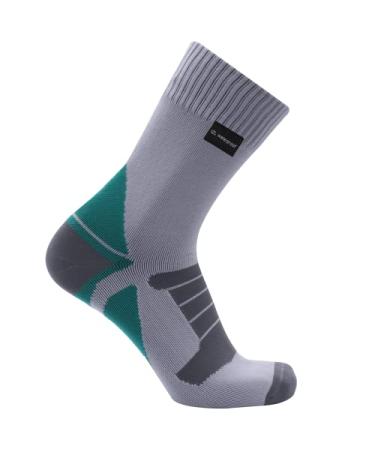 IZL waterproof Waterproof Socks for Men Women, Breathable Moisture Wicking Waterproof Socks for Hiking Camping 1 Pair Large Gray-green