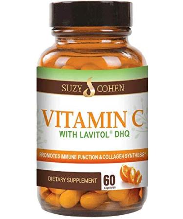 100% Natural Vitamin C from Acerola Cherry with Lavitol DHQ Dihydroquercetin Plus 250 mg Citrus Bioflavonoids - Whole-Food Vitamin C No Synthetic Ascorbic Acid and No Additives - 250 mg 60 Capsules