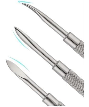 Stainless Steel Nail & Cuticle Care: Precision Toolsfor At-Home Manicures & Pedicures-Expert Silver - Buy Online on GoSupps.com