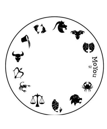 Original MoYou Nail Art Image Stamp Plate Number 92 Manicure Design