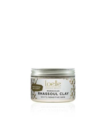 Loelle Loelle - Pure White Clay Powder Natural Remedy Against Acne and Blackheads on Sensitive Skin Organic Clay for Oily Hair Purifying Facial Mask Rhassoul Clays Made in Morocco 150g