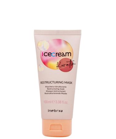 INEBRYA ICE CREAM RESTRUCTURING SHAMPOOOO RESTRUCTURING SHAMPOOOO CHERATIN SHAMPOOOO 100 ML