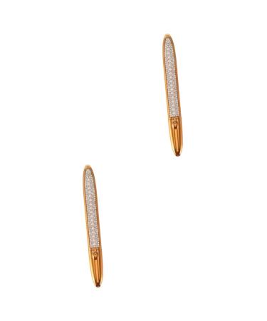 DOITOOL 2pcs Self Adhesive Mascara Liquid Eyeliner Liquid Makeup Eyeliners Makeup Supplies Eyelash Cosmetics 1 count (Pack of 1) Goldenx2pcs