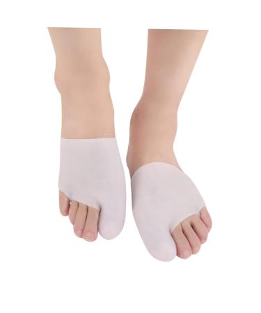 Healeved Ingrowing Toenail 1 Pair Toe separators for bunions Toe Spacer for Bunion Gel Care White Big Toe Splint