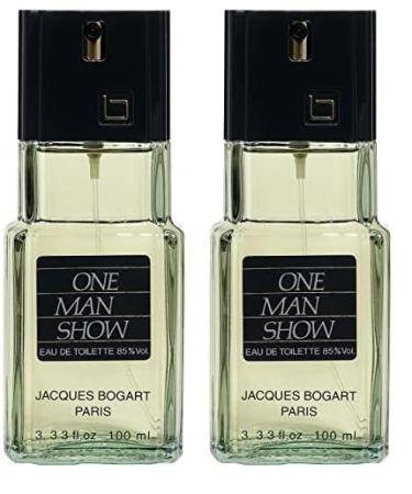 Jacques Bogart One Man Show For Men. Eau De Toilette Spray 3.3 Ounces (Pack of 2) 3.33 Fl Oz (Pack of 2) EDT Spray 85% Vol.