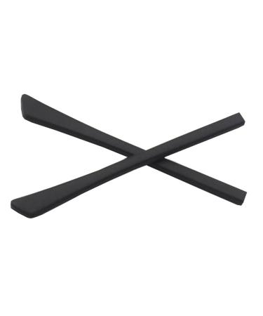 Glasses holder glasses spare bars for glasses brackets slipproof ear hooks 1 pair of black silicone glasses end pieces ear socks glasses replacement tips for flat thin metal glasses