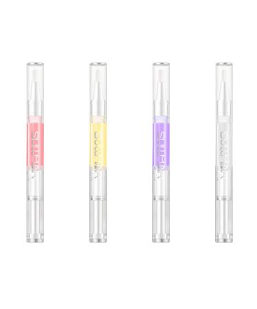 minkissy 4Pcs Nail Pen Nourishing Nail Oil Pen For Hand Care For Manicure Nail Recovery Compact Lightweight For Female Friends