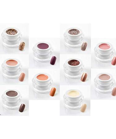 Great UV gel set - creative set number 195 - color gel set in nude - 10 color gels - KS -195