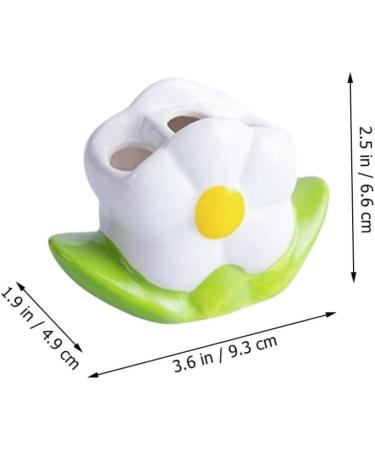 minkissy Working Desk tooth brush pen holder pencil holder counter rack child white toothbrush ceramics Sitting Desk - Buy Online on GoSupps.com