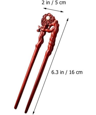 LALAFINA Wooden Hairpin Hair Forks 2 Prong Updo Women Hair Accessories Hair Styling Chinese Chopsticks Hair Accesories Hair Accessory for Girls Dropshipping Man Wide Tooth Comb - Buy Online on GoSupps.com