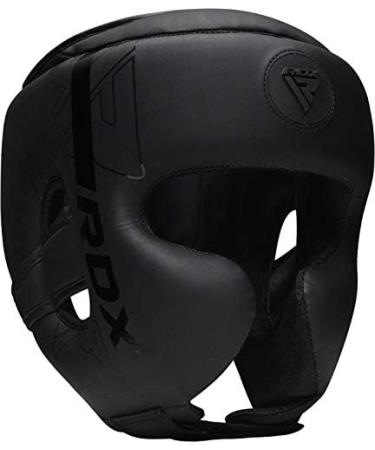 RDX Maya Hide Leather Head Protection - Boxing Helmet for Kickboxing MMA Krav Maga Muay Thai & Taekwondo | Durable & Reusable Black Sparring Gear - Buy Online on GoSupps.com