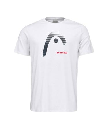 HEAD Men's Club Carl T-Shirt M T-Shirt (1 Pack) M White