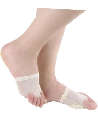 FOMIYES Foot Protector Sleeves - Metatarsal Bunion Splint & Toe Compression Socks for Dance | 2 Pairs Cushion for Women - Buy Online on GoSupps.com