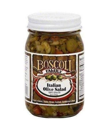 Boscoli Italian Olive Salad - Small, 15.5 ounce (Pack of 2)