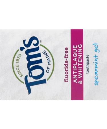Tom's of Maine Antiplaque Whitening Toothpaste - Fluoride-Free Natural Dental Care for a Bright Smile - International Shipping Available - Buy Online on GoSupps.com