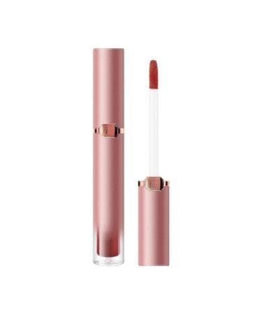 BADALO Velvet Mist Water Mist Lip Mud Soft Silky Matte Vegan White Non-Stick Lip Gloss Lip Glaze Lipstick (Color: 314 White Peach Milk Tea)
