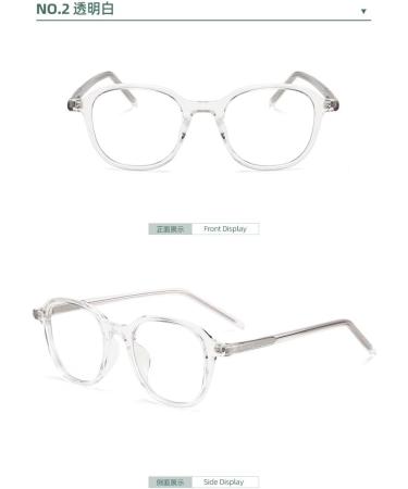 SERONI Retro Oval TR90 Blue Light Blocking Glasses for Men & Women - Anti-UV Computer Reading Glasses 49mm Clear Lenses - Buy Online on GoSupps.com
