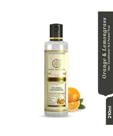Orange & Lemongrass Herbal Hair Conditioner | Frizz Control & Damage Repair | Paraben & SLS Free | 210ml | Suitable for All Hair Types - Buy Online on GoSupps.com