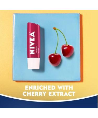 NIVEA Lip Care Balm Cherry - .17 oz (Pack of 2) | Moisturizing Lip Balm - Buy Online on GoSupps.com