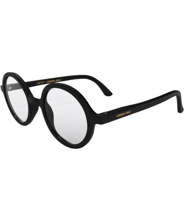 London Mole Eyewear - Stylish Round Reading Glasses | Unisex Cool Readers with Spring Hinges | Matt Black 1.5x - Buy Online on GoSupps.com