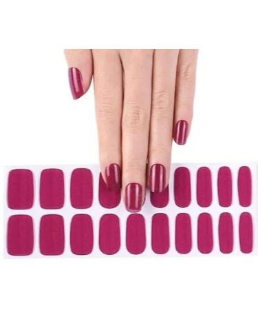Zaubern gel4Home- UV wraps UV nail foils gel nail wraps semi cured gel nails (Berry)