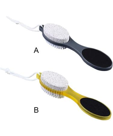 Dajidafu PP PS Foot File Replacement Solid Color Hanging Pedicure Exfoliating Dead Skin Remover Bath Brush with Lanyard Yellow - Buy Online on GoSupps.com