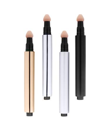 Beaupretty 4Pcs Empty Concealer Tube Small Liquid Foundation Tube 3ML Concealer Dispenser Empty Concealer Pressing Pen BB Cream Tube for Cosmetic Makeup Container