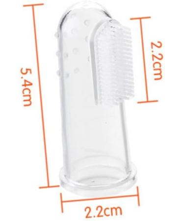 SOESFOUFU Finger Toothbrush for Toddlers - 2pcs Mouth Massager & Gentle Teething Brush | International Shipping Available - Buy Online on GoSupps.com