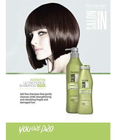 Recamier Saloon Keratin Ultra Force Shampoo & Conditioner Set 10.5 Oz - Best International Shipping - Buy Online on GoSupps.com