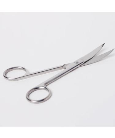 Curved Scissors for Eyebrows Facial Hair Scissors Men Nose Hair Trimmer Scissors Eyebrow Scissors Cosmetics Scissors Stainless Scissors face Man Double Eyelid Sticker medium Silver - Buy Online on GoSupps.com