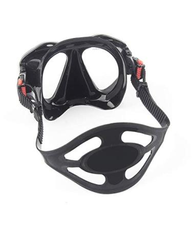 EXP VISION Silicone Diving Mask Strap Black Scuba Diving Replacement Swim Mask Snorkel Goggles Strap