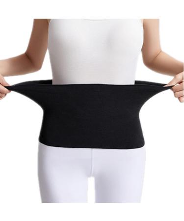 Ibluelover Cashmere Waist Warmer Support Abdominal Binder Lumbar Support Cashmere Waist Warmer Stomach Kidney Protector Black
