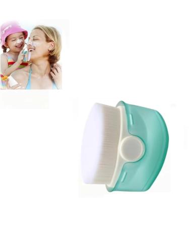 Sunscreen applicator kids sunscreen applicator 2-pack sunscreen brush set with protective cover kids sunscreen applicator sunscreen soft brush (White 1 piece)