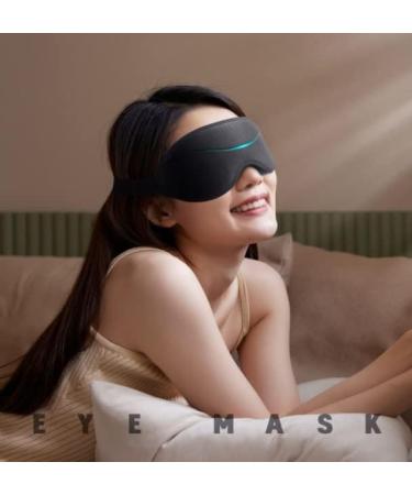 100% Blackout 3D Sleep Mask for Side Sleepers - Comfort Eye Shade Cover 2 Pcs for Travel Yoga & Napping - Buy Online on GoSupps.com